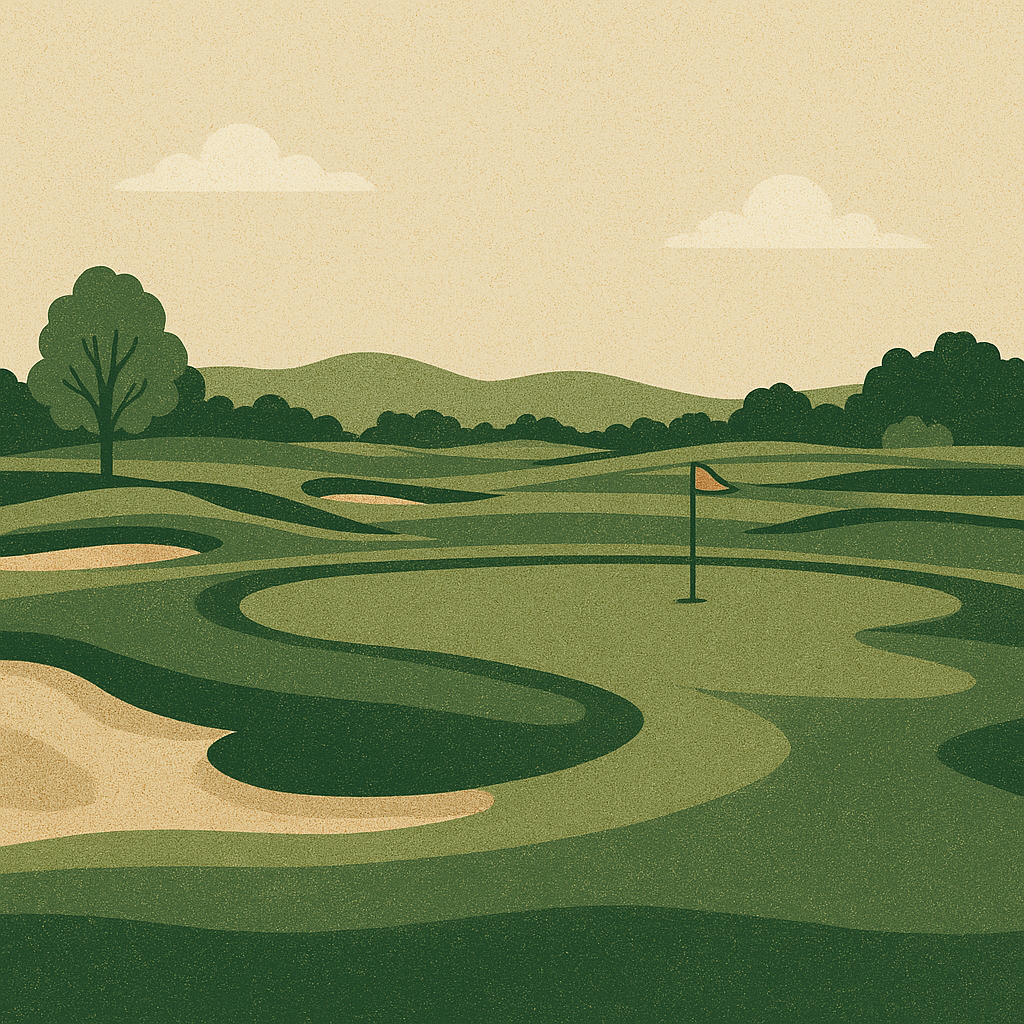 A beautiful golf course