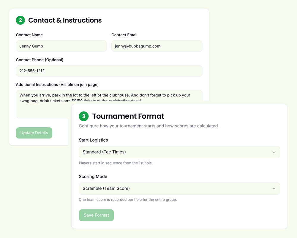 Tournament Management Dashboard